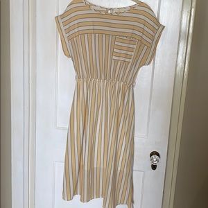 Yellow striped dress
